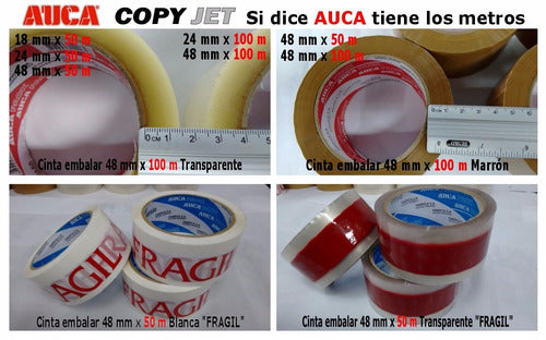 Auca Transparent Packing Tape 72 Mm X 100 M X 10 U 5