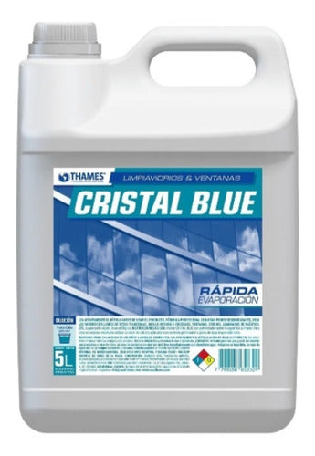 Glass Cleaner 5 Liters Jug - Thames Cristal Blue 0