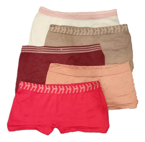 Pack of 3 Women's Microfiber Mini Short Boxer Panties 2