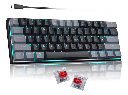 Camiysn 60% Mechanical Gaming Keyboard with Blue Backlight 0