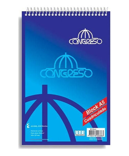 Congreso A5 Spiral Notebook - 80 Sheets 2