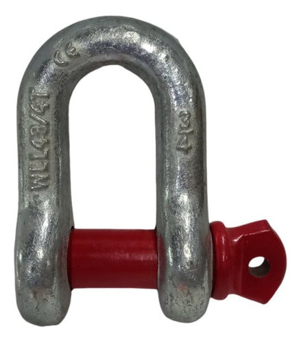 Galvanized Straight Shackle 19mm 3/4 Inches Set of 2 Units 0