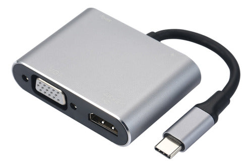 Adaptador Com Chromebook Pd Surface 4 Em 1 Com Vga Pro 0