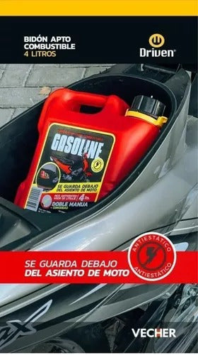 Bidon Homologado Rojo Combustible 4l Pico Driven Pico 1