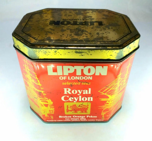 Antigua Lata Vacia De Te Lipton England 5