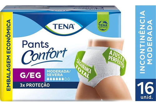 Roupa Íntima Tena Pants Confort G/eg 16 Unidades 1