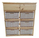 6-Drawer Storage Unit Pine with 6 Wicker Baskets Free Shipping + 2 Pine 3