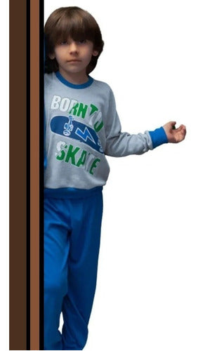 Marey Winter Pajamas for Boys Thick Cotton 8025 1