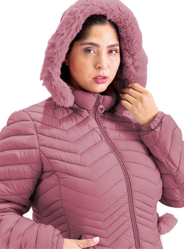 Women's Plus Size Long Jacket Hooded Warm Waterproof 29