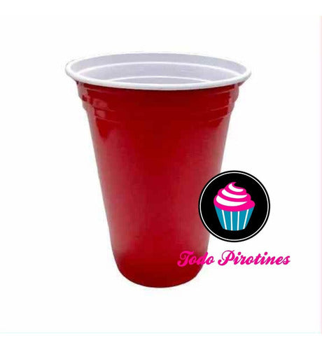 45 Red American Plastic Party Cups Yankees 400 mL 8