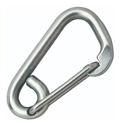 Marine Nautical Carabiner Hook Stainless Steel 3/8 X 10 Cm 0