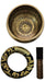 Tibetan Singing Bowl Set 13cm - Engraved Pillow Mallet Pyrography 3