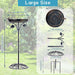 DREAMSOUL 26 Inches Pedestal Bird Bath with 4-Prong Stake 2