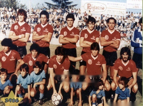 Belgrano de Córdoba 1986 Red Retro Jersey 4