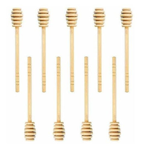 Lassum 10 Piezas De Palos De Madera Para Miel, 6 Pulgadas De 0