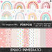 Pimpon Kit Digital 102 Cliparts + 31 Fondos - Arcoiris Nordicos 01 3