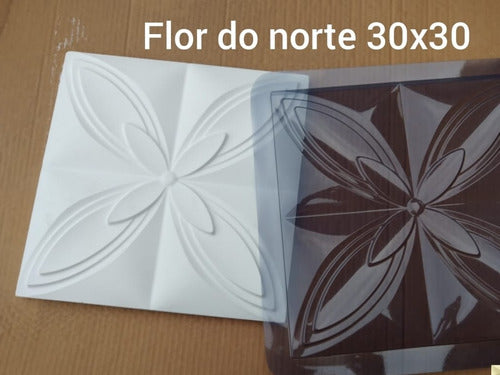 Forma Pra Revestimento 3d Flor Do Norte 30x30 1