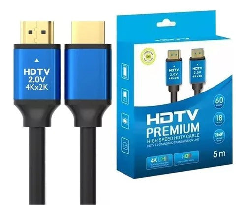 Cable Hdmi Video 4k Alta Velocidad Hdmi Premium 1.5 Metros 5