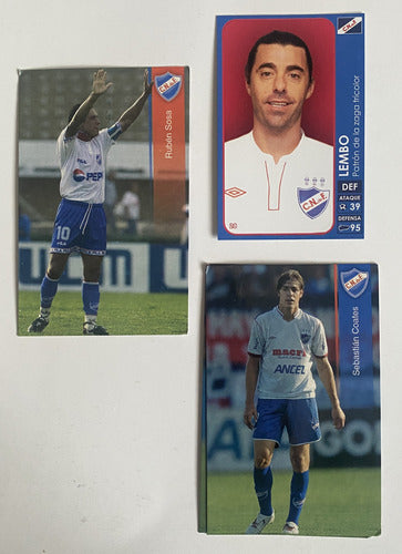 Tarjetas 3 Ídolos De Nacional Lembo Sosa Coates Fútbol Snp 0