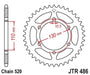 JT Transmission Sprocket GSX-R 600 750 11-16 520 Z45 Plan Fas 1