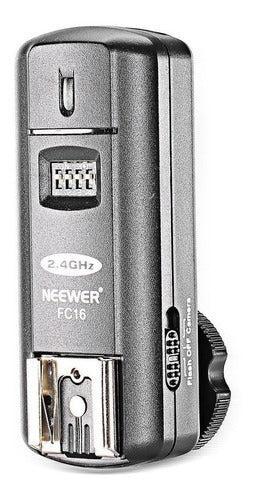 Neewer FC 16 Multi Channel 2.4GHz 3 In 1 Wireless Hot Shoe Flash Receiver 3