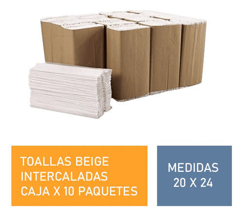 Stec Premium Beige Paper Towel Box 20x24 X2500 1