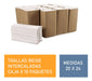 Caja Toalla De Papel Intercalada Beige 20x24 X2500 Premium 1