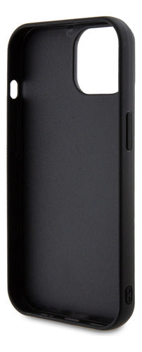 Funda Para iPhone 15 De Guess Capitoneado Negro 6