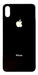 Apple iPhone XS Glass Back Cover - White/Black 0