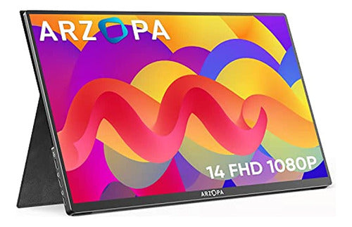 ~? Arzopa 14  Monitor Portátil, Ultra Slim Portable Laptop M 0