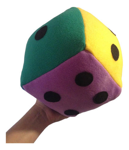 My Violet Colorful Plush Dice 25x25 cm Customizable 0