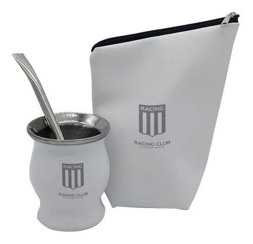 Mate Stainless Steel Racing Club With Cover - Mate Acero Inoxidable Racing Club Con Funda