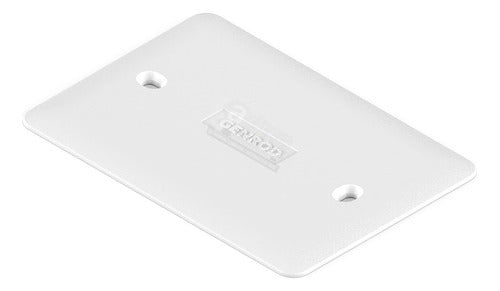 Blind Cover for Embedding Box Genrod Rectangular PVC 10x5 Pack of 50 0