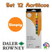 Daler Rowney Simply Set of 12 Acrylics Tubes 12 ml in Box 0