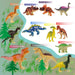 Haptime Small Dinosaur Figures, 12 Units, 38 Cm High 2