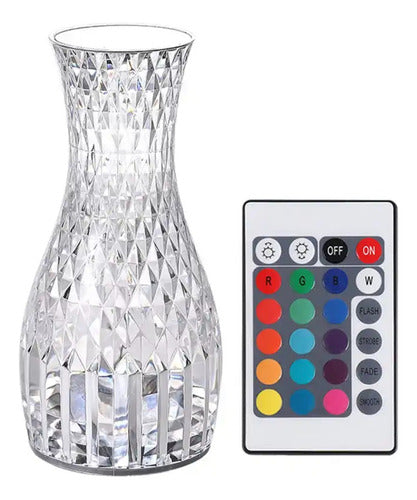 Mixio Crystal LED Vase Lamp USB Rechargeable Table Light 6