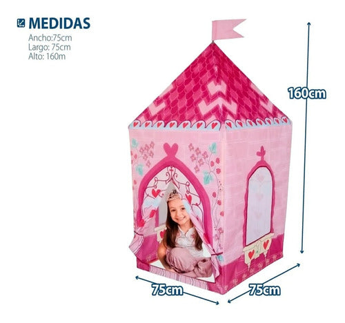 Princess Castle Tent Playhouse with 100 Balls 4