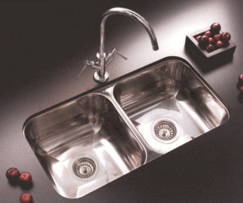 Johnson Double Bowl Kitchen Sink CC37 Stainless Steel 430 1