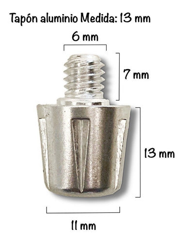 Aluminum Soccer Rugby Thick Thread Studs x 8 3