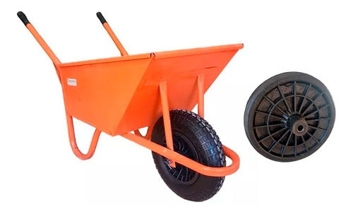 Carremak Super Reinforced Wheelbarrow Pneumatic 100lts 0