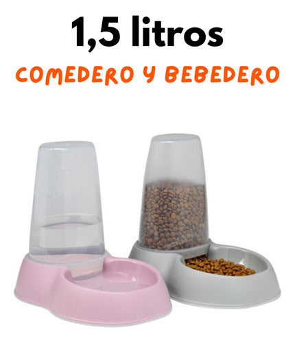 Moderna Bebedero Comedero Perros Gato Automatico Re Lindo 1.5lt New 3