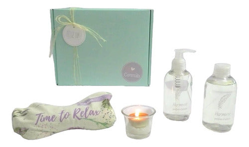 Set Aroma Gift Box Zen Jasmine Relaxation Kit Spa N45 Happy Day - Set Aroma Regalo Box Zen Jazmín Kit Relax Spa N45 Feliz Dia