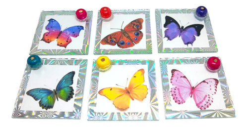 24 U Glass Butterfly Incense Holders 5x5 Bulk Souvenirs 0