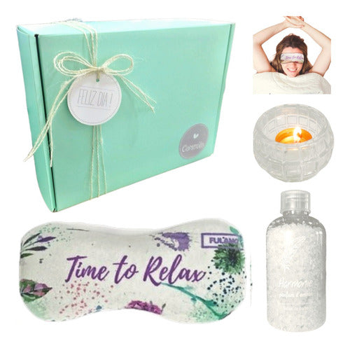 Relaxation Gift Set - Jasmine Aroma Spa Kit N48 Happy Day - Set Relax Regalo Box Zen Jazmín Kit Aroma Spa N48 Feliz Dia