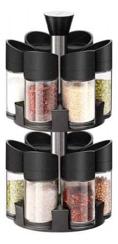 Atera Rotating Spice Rack with 12 Jars Organizer 0