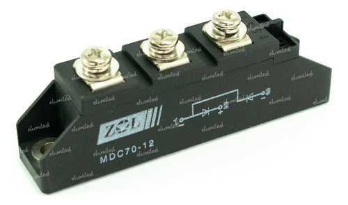 ELUMILED MDC70-12 Semi-Pack Diodo-Diodo 70A 1200V 0