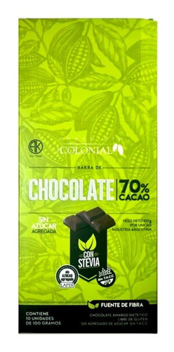 Colonial Chocolate Stevia Diet (x10un) Barata La Golosineria 1