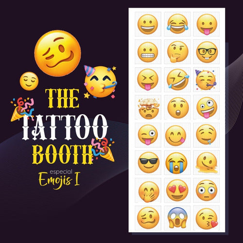 Temporary Emoji Tattoos - X24 Tattoos 0