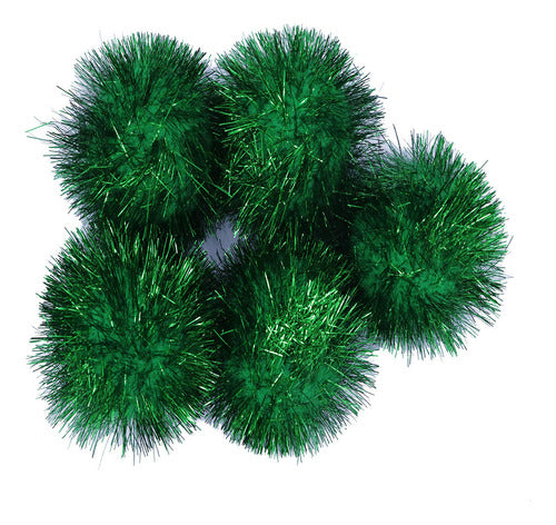 Yycraft - 15 Glitter Pom Poms for Crafts, Play 0