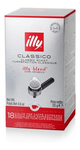 Illy Cafe, 18 Monodosis E.s.e., Classico, 100% Arábica 0